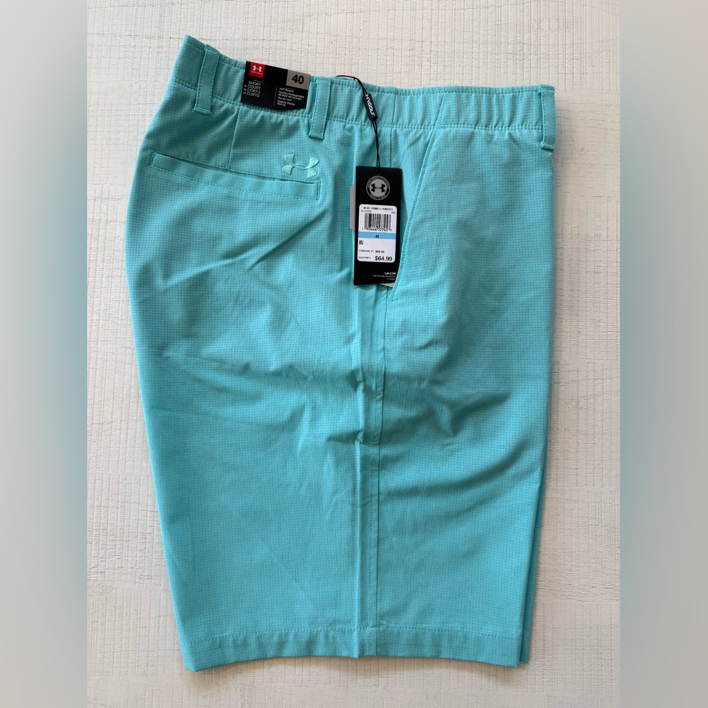 Under Armour Green Athletic Shorts Lightweight Elastic Waistband